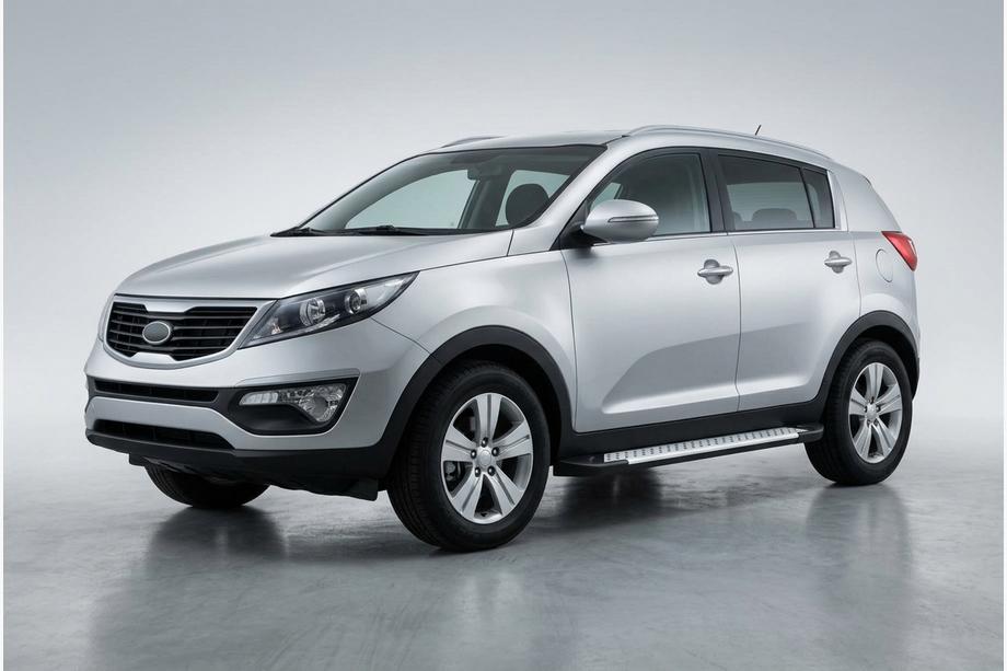 Kia Sportage 2010–2015 Bočné nášľapy Allmond Grey (2 ks, hliník) Image