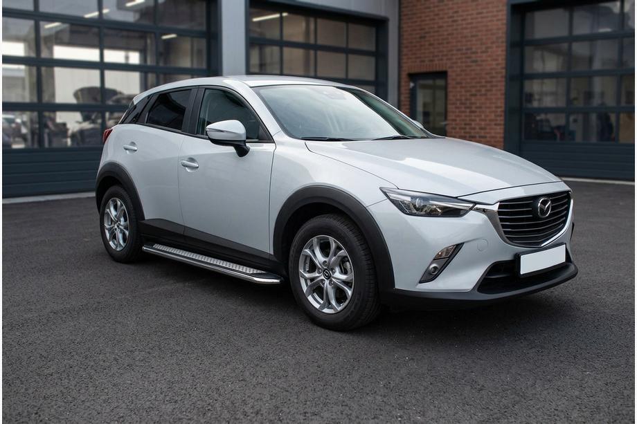 Mazda CX-3 2015– Bočné nášľapy Maydos V2 (2 ks, nerez) Fotografia 1