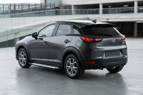 Mazda CX-3 2015– Bočné nášľapy Allmond Grey (2 ks, hliník) fotografia 1