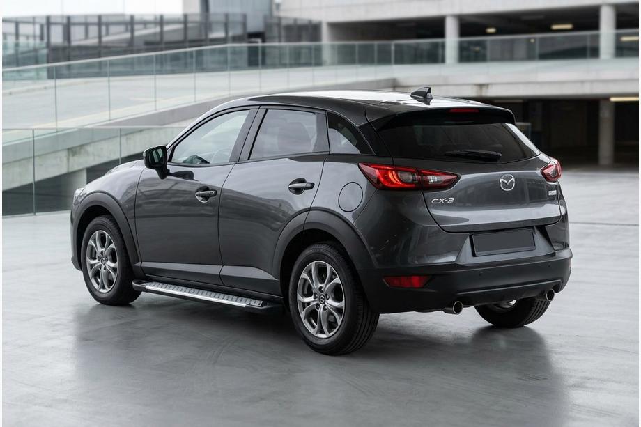 Mazda CX-3 2015– Bočné nášľapy Allmond Grey (2 ks, hliník) Image