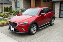 Mazda CX-3 2015– Bočné nášľapy Tayga Grey (2 ks, hliník) fotografia 1