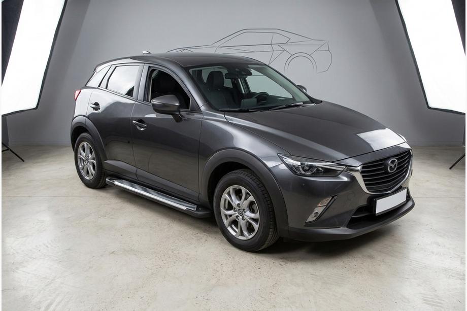 Mazda CX-3 2015– Bočné nášľapy Line (2 ks, hliník) Image