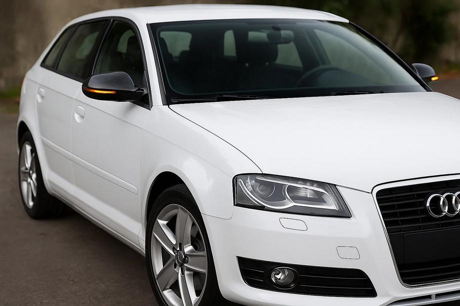 Audi A3 2003–2012 Kryty zrkadiel 2008-2012 (2 ks, karbón) Image