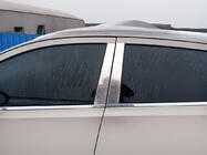 Nissan Qashqai 2010–2014 Chrómové kryty stĺpikov dverí (4 ks, nerez) +2, OmsaLine - talianska nehrdzavejúca oceľ fotografia 3