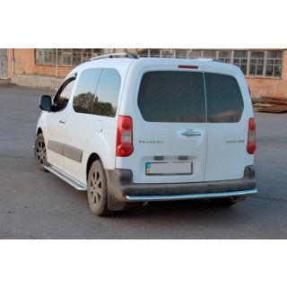 Zadný ochranný rám (nerez) Citroen Berlingo 2008–2018 fotografia 3