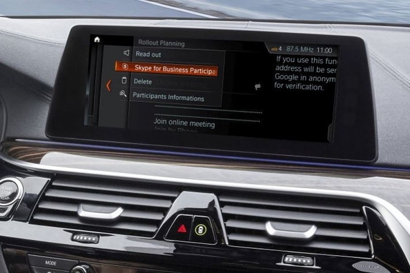 Vozidlá BMW dostanú softvérový balík Skype for Business