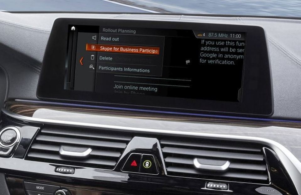Vozidlá BMW dostanú softvérový balík Skype for Business