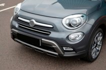 Fiat 500X 2014–2024 Nerezová lišta na predný nárazník fotografia 4