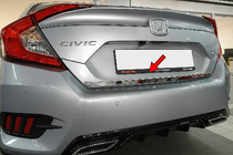 Honda Civic Sedan X 2016–2021 Ochranná lišta hrany kufra (nerez) Carmos - turecká oceľ fotografia 1