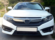 Honda Civic Sedan X 2016–2021 Nerezové kryty hmloviek OmsaLine (2 ks) fotografia 3
