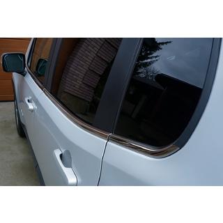 Ozdobné lišty okien (6 ks, nerez) Jeep Renegade 2014– fotografia 3