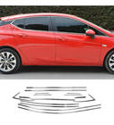 Opel Astra K 2016–2021 Okenné lišty (nerez) fotografia 5