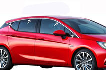 Opel Astra K 2016–2021 Okenné lišty (nerez) fotografia 6
