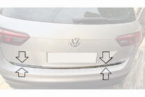 Volkswagen Tiguan 2016–2023 Ochranná lišta hrany kufra (nerez) Carmos - turecká oceľ fotografia 4