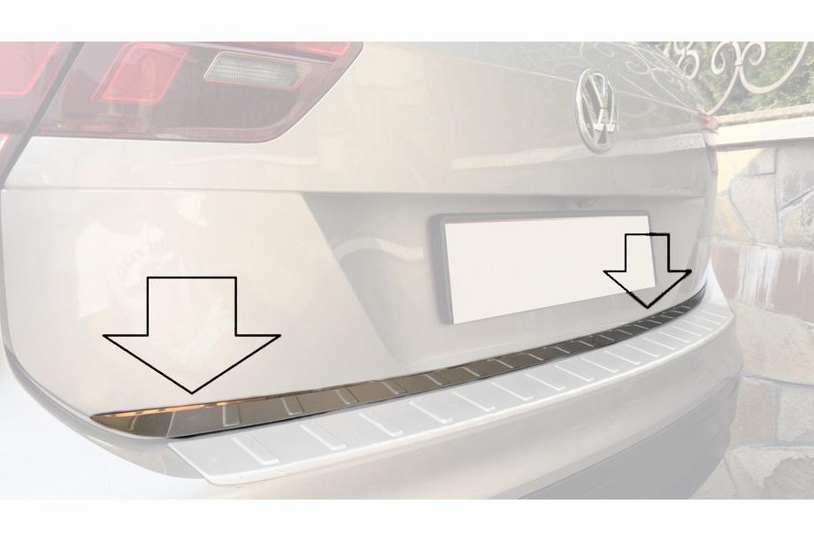 Volkswagen Tiguan 2016–2023 Ochranná lišta hrany kufra (nerez) Carmos - turecká oceľ Image