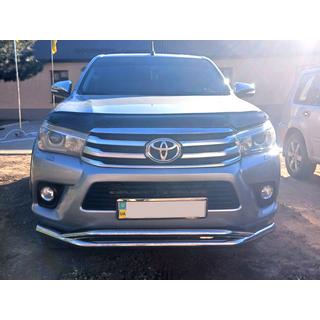 Predný dvojitý ochranný rám Vegas (2015-2020, nerez) Toyota Hilux 2015– fotografia 3