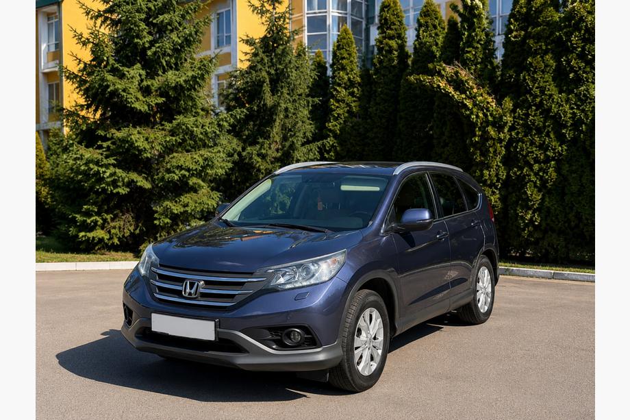 Honda CRV 2012–2016 Integrované strešné pozdĺžniky sivé OEM (ABS plast, montáž na skrutky) Fotografia 2