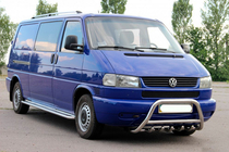 Volkswagen T4 Transporter 1990–2003 Predný ochranný rám WT003 60 mm (nerez) 50 mm, s nápisom fotografia 5