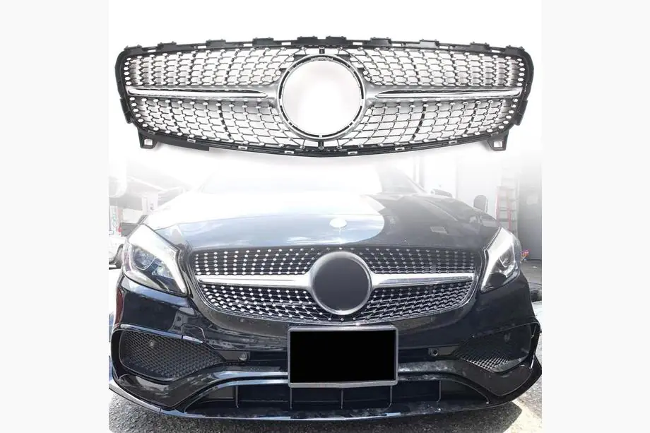 Mercedes A-сlass W176 2012–2018 Predná maska chladiča Diamond Silver (2015-2018) Image