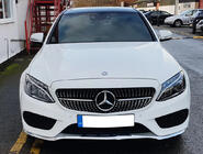 Mercedes C-class W205 2014–2021 Predná maska Diamond Silver (pre Avantgarde/AMG-Line/C43 AMG) 2018+, s kamerou fotografia 17