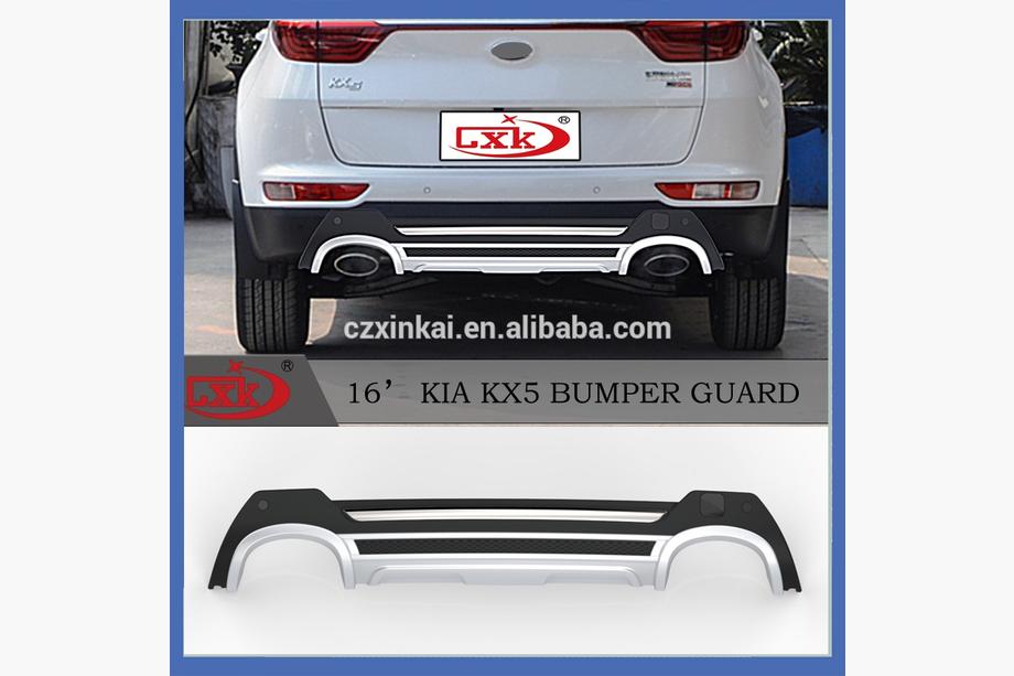 Kia Sportage 2015–2021 Predný a zadný lip spojler 2015-2019 V3 (plast) Fotografia 2