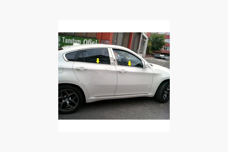 BMW X6 E71 2008–2014 Spodné lišty okien (4 ks, nerez) Image