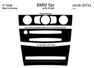 BMW 5. rad E60/E61 2003–2010 Kryty palubnej dosky Meric fotografia 6