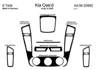 Kia Ceed 2007–2012 Kryty palubnej dosky (Meric) Hliník fotografia 5