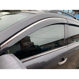 Okenné deflektory s chrómovou lištou (4 ks, Niken) Chevrolet Captiva 2006–2019 fotografia 2
