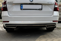 Skoda Octavia III A7 2013–2019 Lišta zadného difúzora (2013-2017, nerezová oceľ) fotografia 8