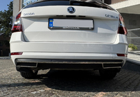 Skoda Octavia III A7 2013–2019 Lišta zadného difúzora (2013-2017, nerezová oceľ) fotografia 7