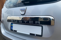 Renault Duster 2008–2017 Horná lišta nad ŠPZ (nerez) fotografia 1