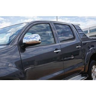 Nerezové kryty spätných zrkadiel (2 ks) Toyota Hilux 2006–2015 fotografia 1