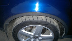 Audi A6 C5 2001–2004 Nástavce lemov blatníkov (4 ks, čierne) fotografia 3
