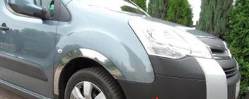 Citroen Berlingo 2008–2018 Nerezové lemy blatníkov (4 ks) XTR, 2 bočné dvere, nehrdzavejúca oceľ fotografia 9