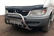 Mercedes Sprinter W901/902/903/904/905 1995–2006 Predný ochranný rám WT004 (nerez) fotografia 4
