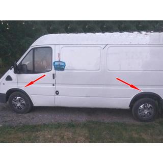 Nástavce lemov blatníkov (4 ks, čierne) Ford Transit 1991–2000 fotografia 1