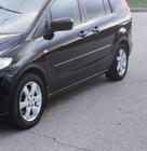 Mazda 5 2005–2009 Nástavce lemov blatníkov (4 ks, čierne) fotografia 3