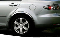 Mazda 6 2003–2008 Nerezové lemy blatníkov (4 ks) fotografia 1