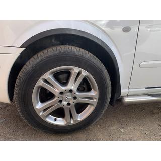 Nástavce lemov blatníkov (4 ks, čierne) Mercedes Vito W639 2004–2014 fotografia 3