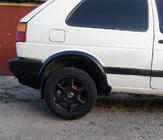 Volkswagen Golf 2 1983–1992 Nástavce lemov blatníkov (4 ks, čierne) fotografia 3