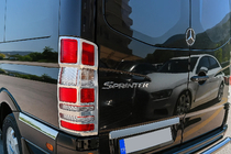 Mercedes Sprinter W906 2006–2018 Nerezové kryty brzdových svetiel (2 ks) fotografia 2