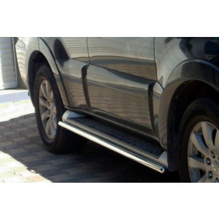 Bočné nerezové rúrky na originálne uchytenie (2 ks) Mitsubishi Pajero Wagon III 1999–2006 fotografia 1