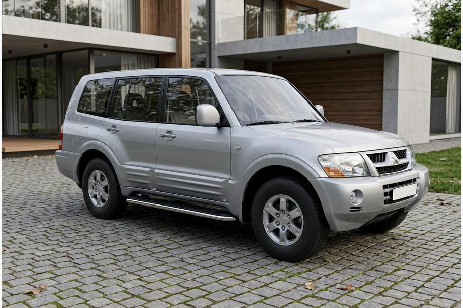 Mitsubishi Pajero Wagon III 1999–2006 Bočné nášľapy Maydos V1 (2 ks, hliník / nerez) Image