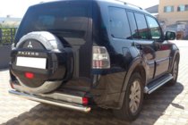 Mitsubishi Pajero Wagon III 1999–2006 Zadný ochranný oblúk AK002 (nerez) fotografia 3