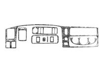 Mitsubishi Pajero Sport 1996–2007 Kryty palubnej dosky (2002-2007) Karbon fotografia 5