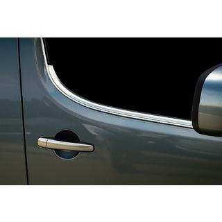Ozdobná lišta okien dverí (nerez) Citroen Berlingo 2008–2018 fotografia 4