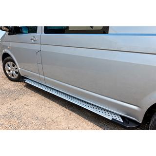 Bočné nášľapy Allmond Grey (2 ks, hliník) Volkswagen T5 Transporter 2003–2010 fotografia 3