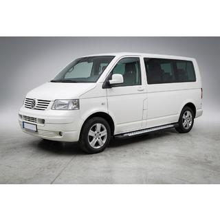 Bočné nášľapy typu X5 (2 ks, hliník) Volkswagen T5 Caravelle 2004–2010 fotografia 1