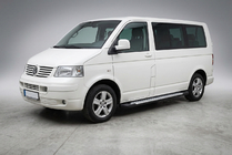 Volkswagen T5 Multivan 2003–2010 Bočné nášľapy typu X5 (2 ks, hliník) Dlhý rázvor fotografia 1